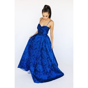 Blue Mia Paluzzi Size 8 Ball gown dress